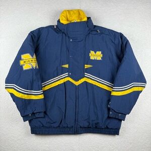 Vintage 90s Michigan Wolverines Logo Athletic Jacket XL Collegiate University